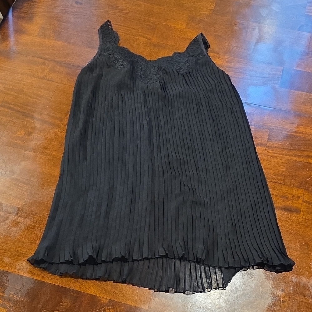 Soma Sheer Pleated & Lace Chemise